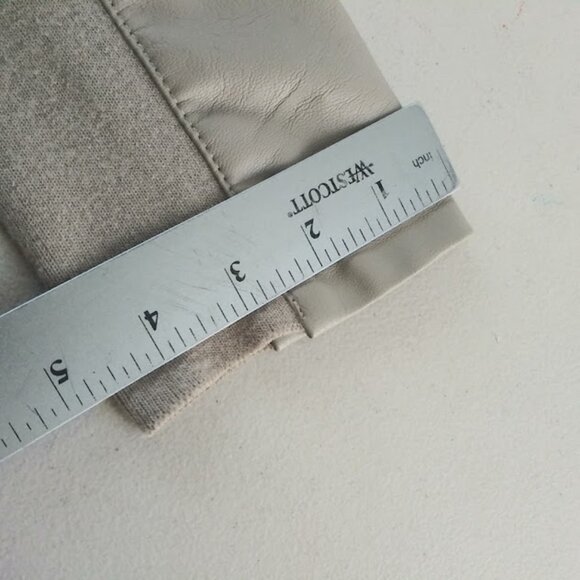 Cavalini women's size M beige faux leather jacket - Picture 9 of 15